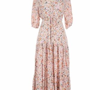 Petal & Pup Multicolor Floral Maxi Dress
